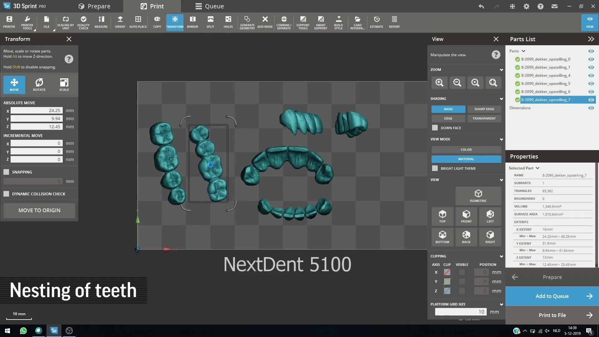 3D Sprint 软件中的数字化义齿排牙流程